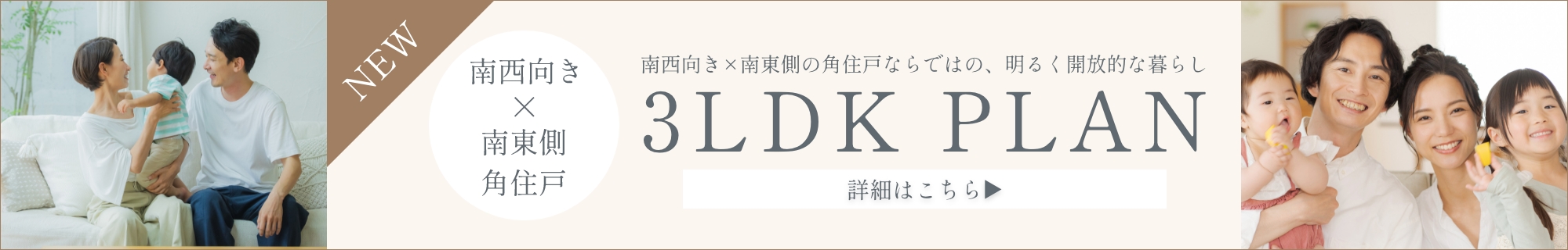 南西 角住戸 3LDK PLAN